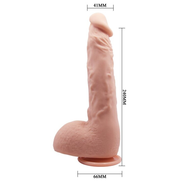Фаллоимитатор на присоске Baile Beautiful JASON 9,4'' Flesh