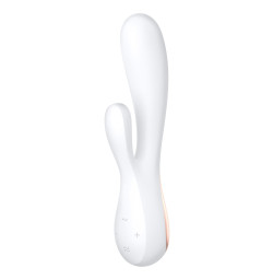 Смарт-вибратор кролик Satisfyer Mono Flex White, 2 мотора, управление через интернет
