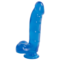 Фаллоимитатор Doc Johnson Jelly Jewels Cock & Balls, 16 см