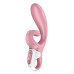 Смарт вибратор кролик Satisfyer Hug Me Pink, 2 мотора, диаметр 4,2 см