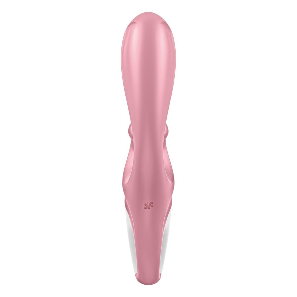Смарт вибратор кролик Satisfyer Hug Me Pink, 2 мотора, диаметр 4,2 см