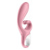 Смарт вибратор кролик Satisfyer Hug Me Pink, 2 мотора, диаметр 4,2 см