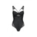 Боди из эко-кожи и кружева Loona Body black XXL/XXXL - Passion