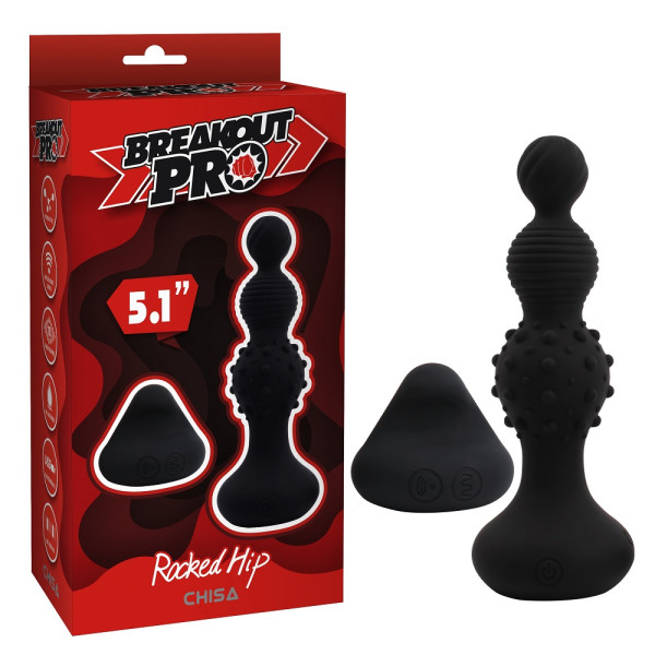 Анальный плаг с вибрацией CHISA Breakout Pro - Rocked Hip, Black