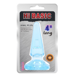 Анальный плаг HI BASIC SASSY Anal Plug - Blue