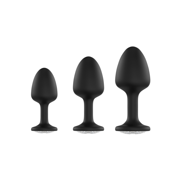 Анальная пробка Dorcel Geisha Plug Diamond M внутри с шариком 