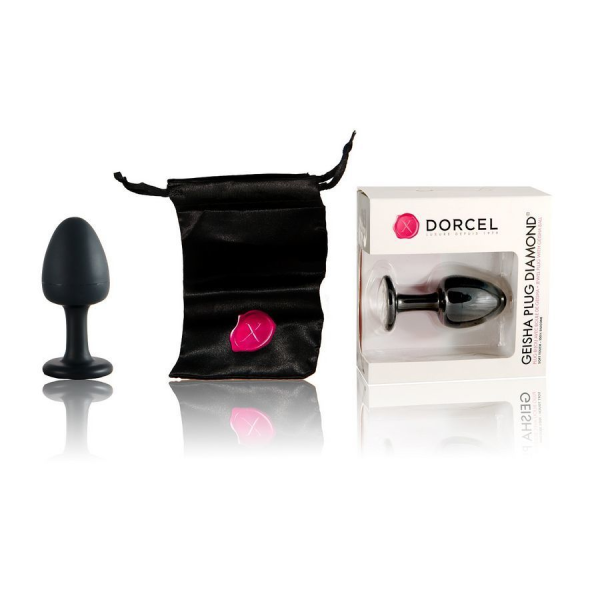 Анальная пробка Dorcel Geisha Plug Diamond M внутри с шариком 