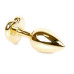 Анальная пробка Boss Series - Jewellery Gold Heart PLUG Pink S