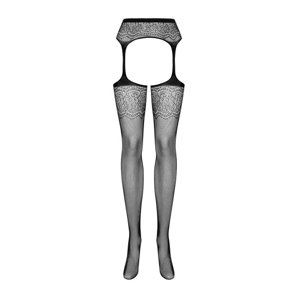 Чулки с поясом Obsessive S207, S/M/L.