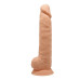 Фаллоимитатор реалистичный SilexD Arnold Flesh (MODEL 5 size 10in), двухслойный, силикон+Silexpan, д
