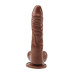 Реалистичный вибратор на присоске GHISA JAMES DEEN 8.5" Vibrating Dildo - Brown
