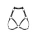 Портупея на грудь Obsessive A740 harness black O/S, искусственная кожа