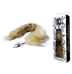 Анальная пробка ( размер S ) с хвостом Boss Series - Fox TAIL Brown XL