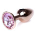 Анальная пробка Boss Series - Jewellery Red Gold PLUG Rose S