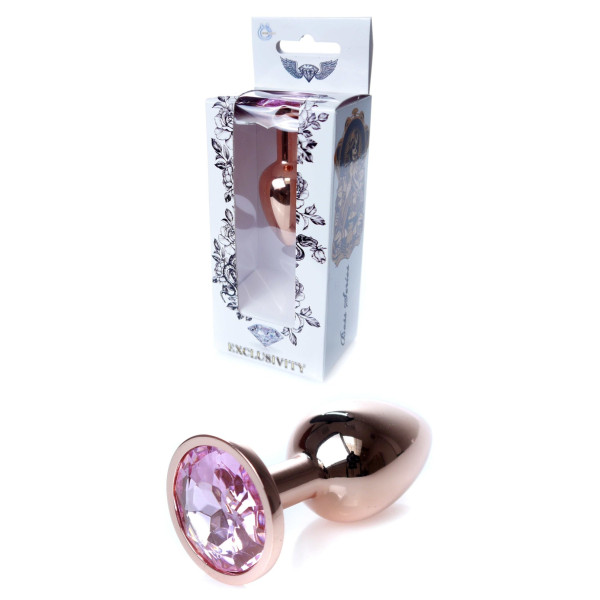 Анальная пробка Boss Series - Jewellery Red Gold PLUG Rose S