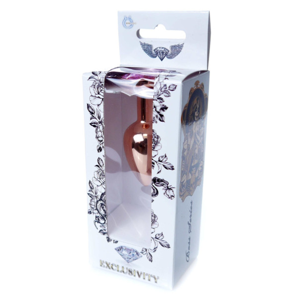 Анальная пробка Boss Series - Jewellery Red Gold PLUG Rose S