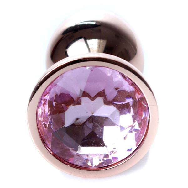 Анальная пробка Boss Series - Jewellery Red Gold PLUG Rose S