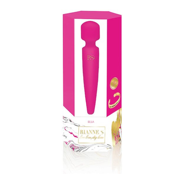 Вибромассажер Rianne S: Bella Mini Wand Rose, 10 режимов работы, 20 см
