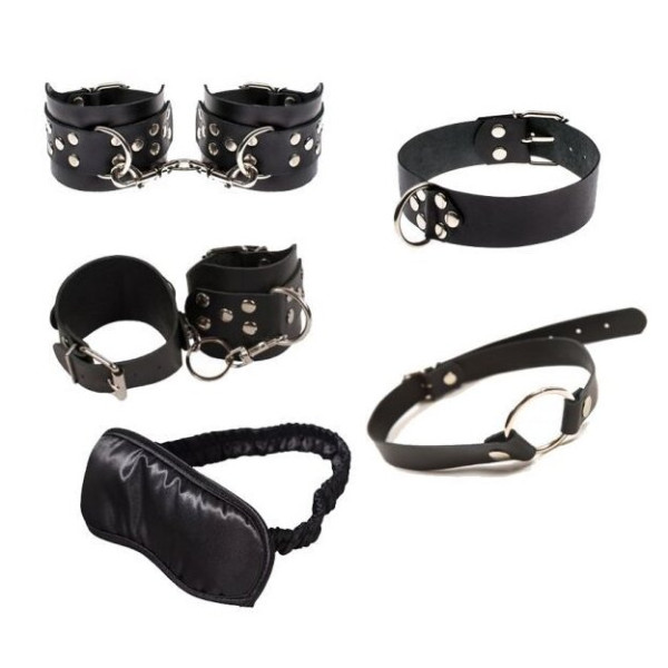 Набор Exxtreme Sex BDSM Leather Set, Black