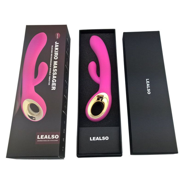 Вибратор Lealso с клиторальным стимулятором - Jakiro Pink