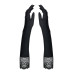 Высокие перчатки с камнями и кружевом Obsessive Miamor gloves, black