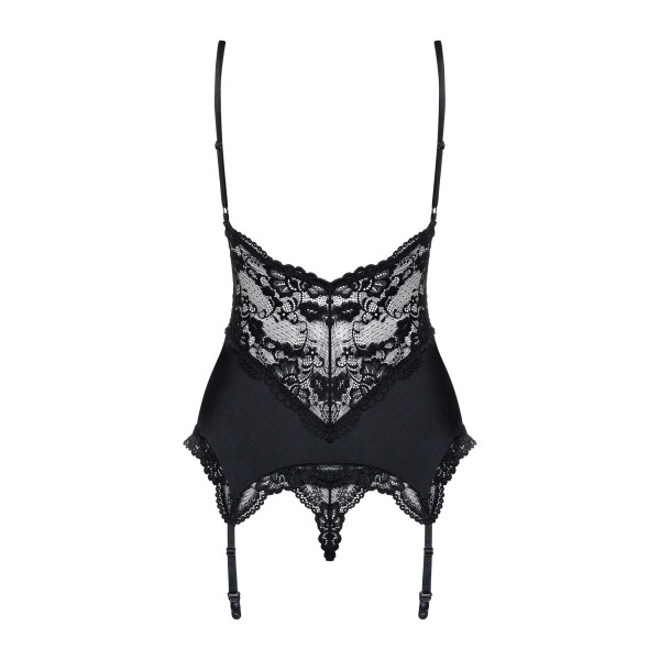Корсет со стрингами Obsessive 810-COR-1 (S/M)