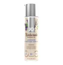 Массажное масло System JO - Naturals Massage Oil - Lavender & Vanilla с эфирными маслам, 120 мл
