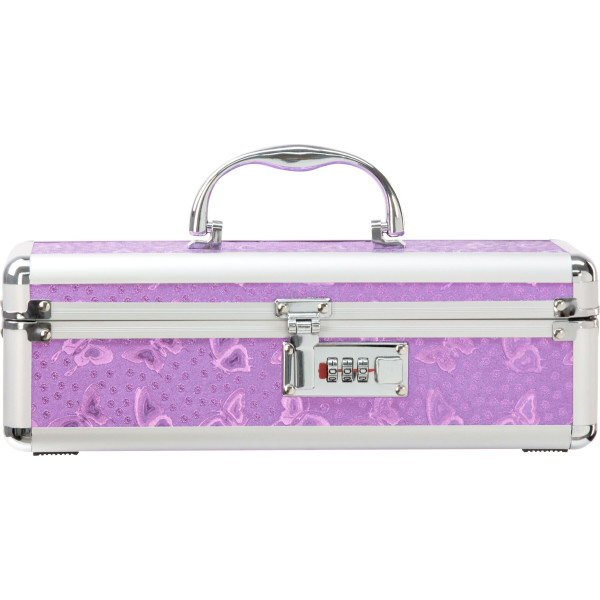 Кейс для хранения секс-игрушек Powerbullet - Lockable Vibrator Case Purple с кодовым замком
