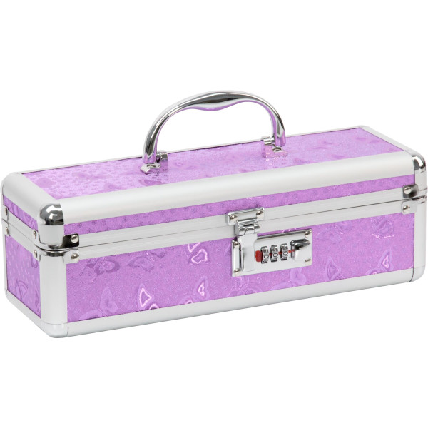 Кейс для хранения секс-игрушек Powerbullet - Lockable Vibrator Case Purple с кодовым замком