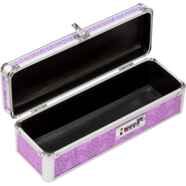 Кейс для хранения секс-игрушек Powerbullet - Lockable Vibrator Case Purple с кодовым замком