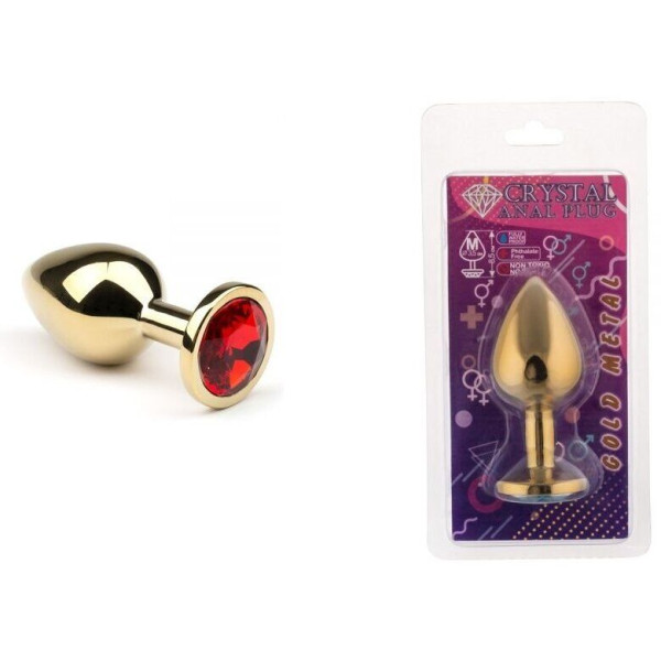 Анальная пробка, Gold Ruby, M