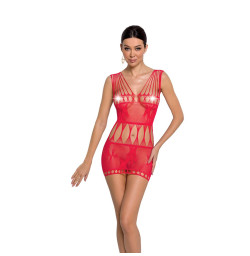 Бодистокинг - мини-платье с бабочками Passion BS090 red