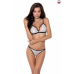 Комплект белья ORIHIME SET white XXL/XXXL: стрэпы: лиф и трусики