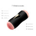 Мастурбатор с двумя входами на присоске FOX Vibrating Masturbation Cup Black