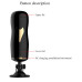 Мастурбатор с двумя входами на присоске FOX Vibrating Masturbation Cup Black