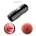 Мастурбатор с двумя входами на присоске FOX Vibrating Masturbation Cup Black