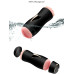 Мастурбатор с двумя входами на присоске FOX Vibrating Masturbation Cup Black
