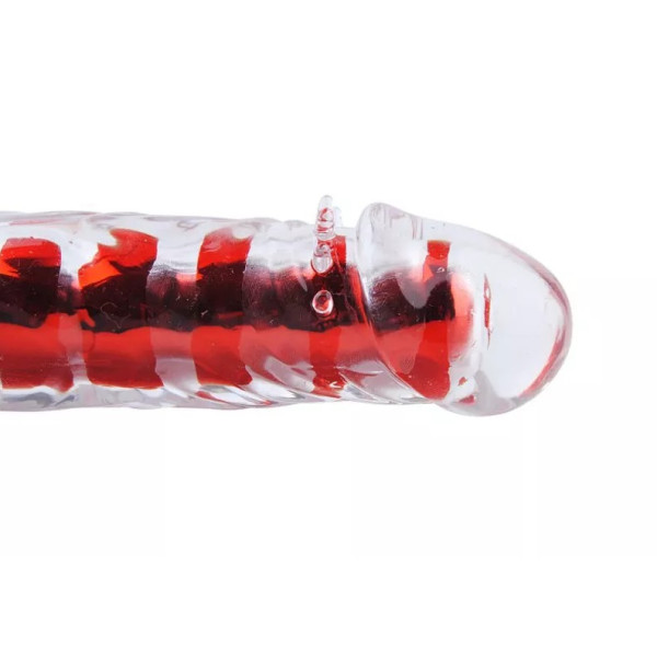 Вагинальный вибратор XESE Cristal Red, длина 17,5 см, диаметр 3,5 см