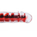 Вагинальный вибратор XESE Cristal Red, длина 17,5 см, диаметр 3,5 см