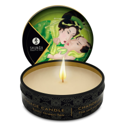 Массажная свеча Shunga Mini Massage Candle - Exotic Green Tea 