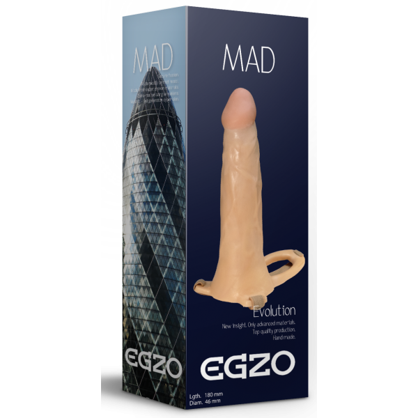 Фаллопротез поясной EGZO MAD FH06, 18*4,6 см