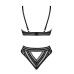 Комплект белья Obsessive Natilya 2-pcs set M/L, black, бюстгальтер, трусики