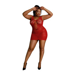 Платье-бодистокинг Moonlight Plus Model 08 XL-XXXL Red