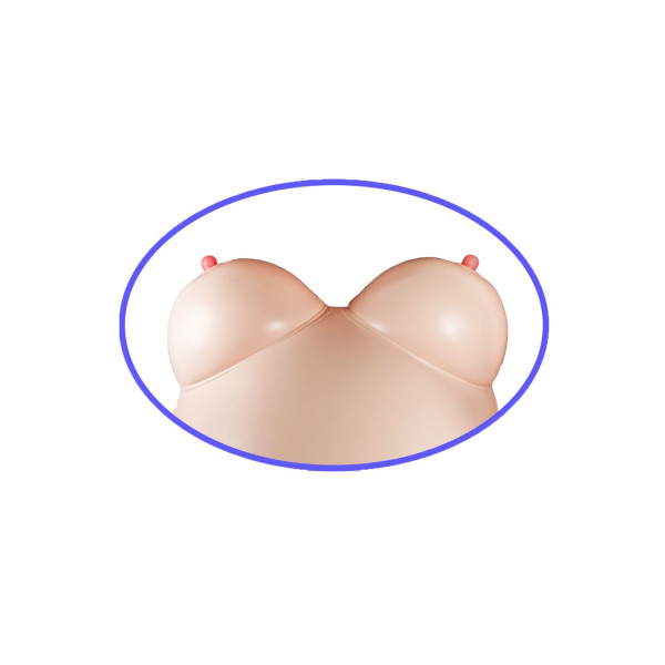 Надувная кукла  SINDY 3D  с вставкой из киберкожи и вибростимуляцией.