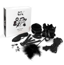 Набор БДСМ Art of Sex - Soft Touch BDSM Set, 9 предметов, Черный