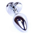 Анальная пробка Boss Series - Jewellery Silver Heart PLUG Dark Blue S