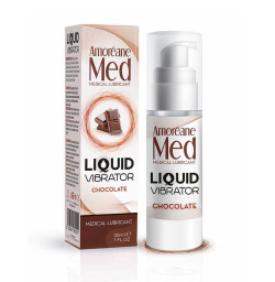 Стимулирующий лубрикант от Amoreane Med: Liquid vibrator - Chocolate, жидкий вибратор, 30 мл