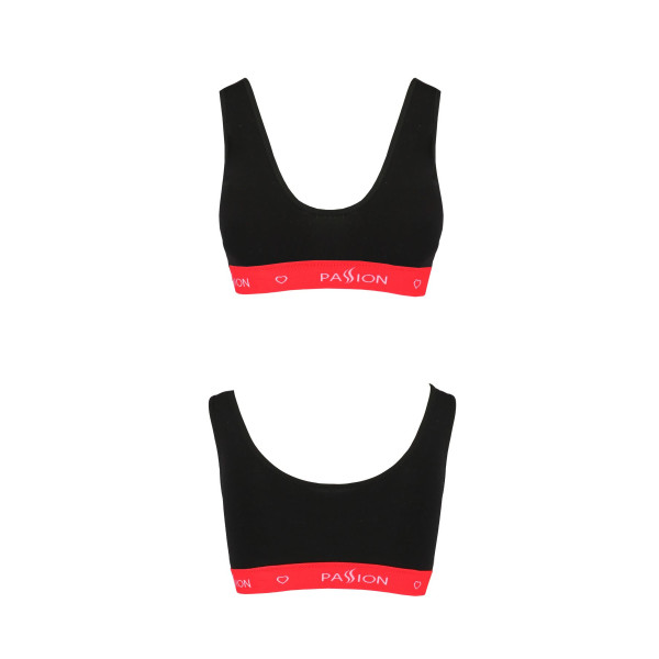 Спортивный топ на широких бретелях Passion PS003 TOP black, размер S