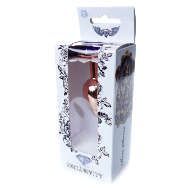 Анальная пробка Boss Series - Jewellery Red Gold PLUG Purple S