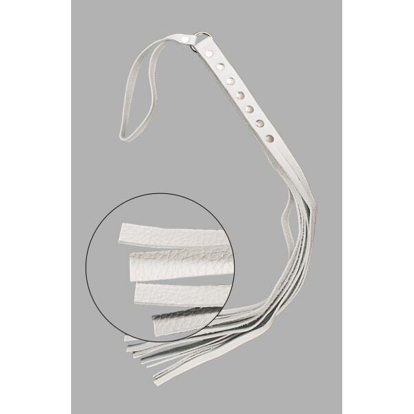 Флогер S&M Fancy Leather Floger White